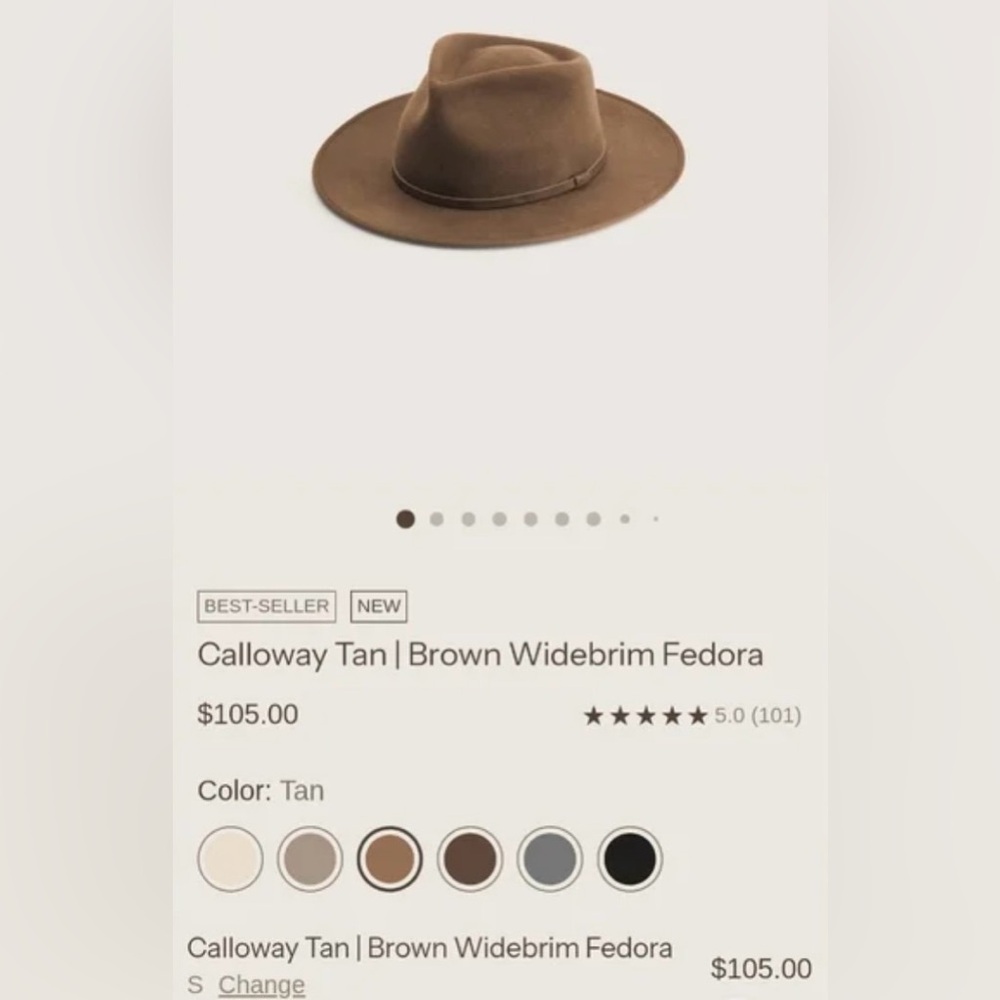 Will + Bear Wool Wide Brim Hat Calloway Medium Unisex Festival Fedora - Picture 5 of 11